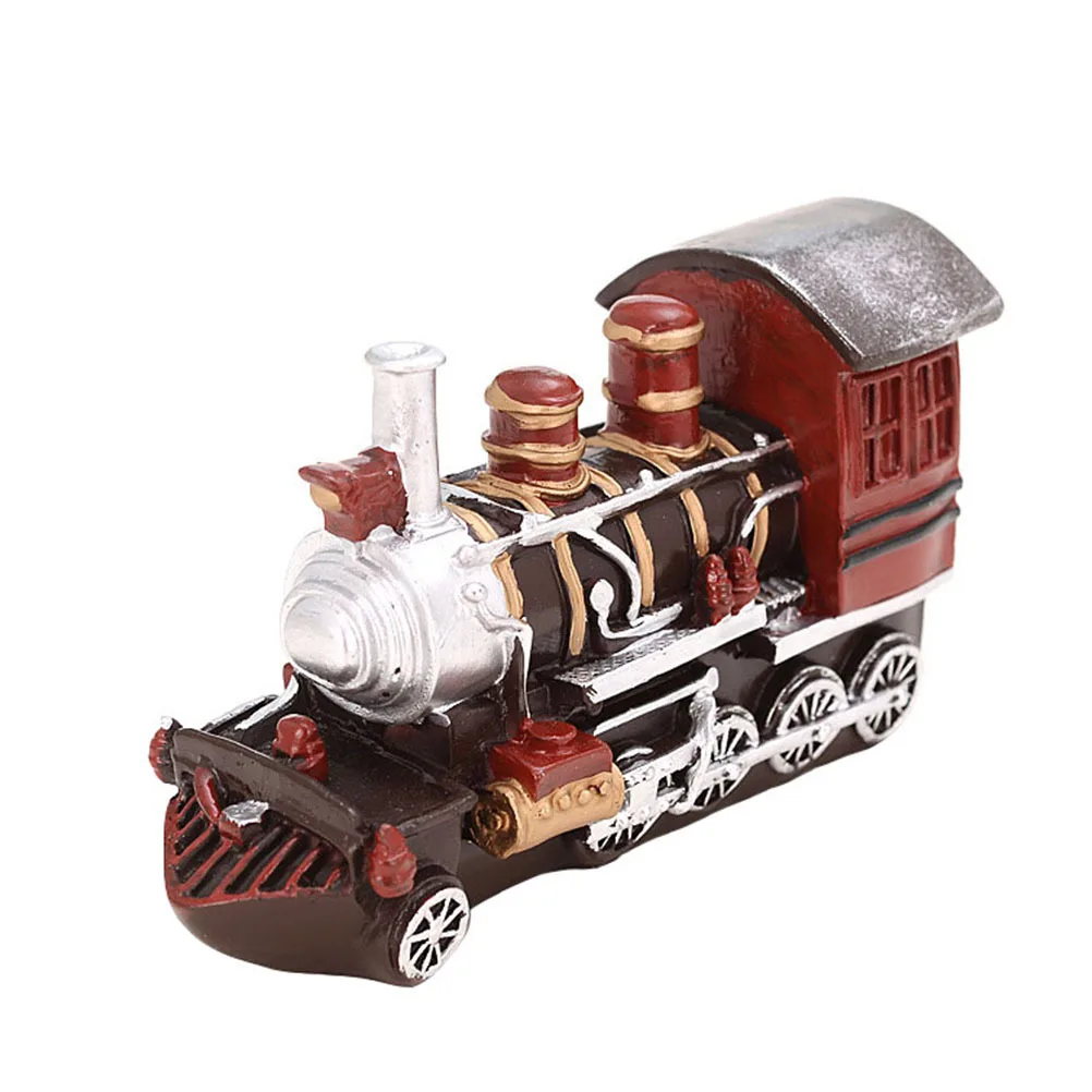 

1Pcs Retro Train Head Ornament Artistic Creative Locomotive Miniature Home Office Desk Table Decoration Fire Train