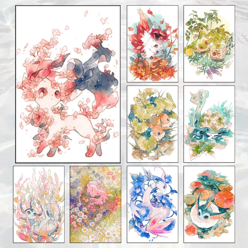 pokemon-poster-decoracao-de-casa-pintura-anime-serie-periferica-elfo