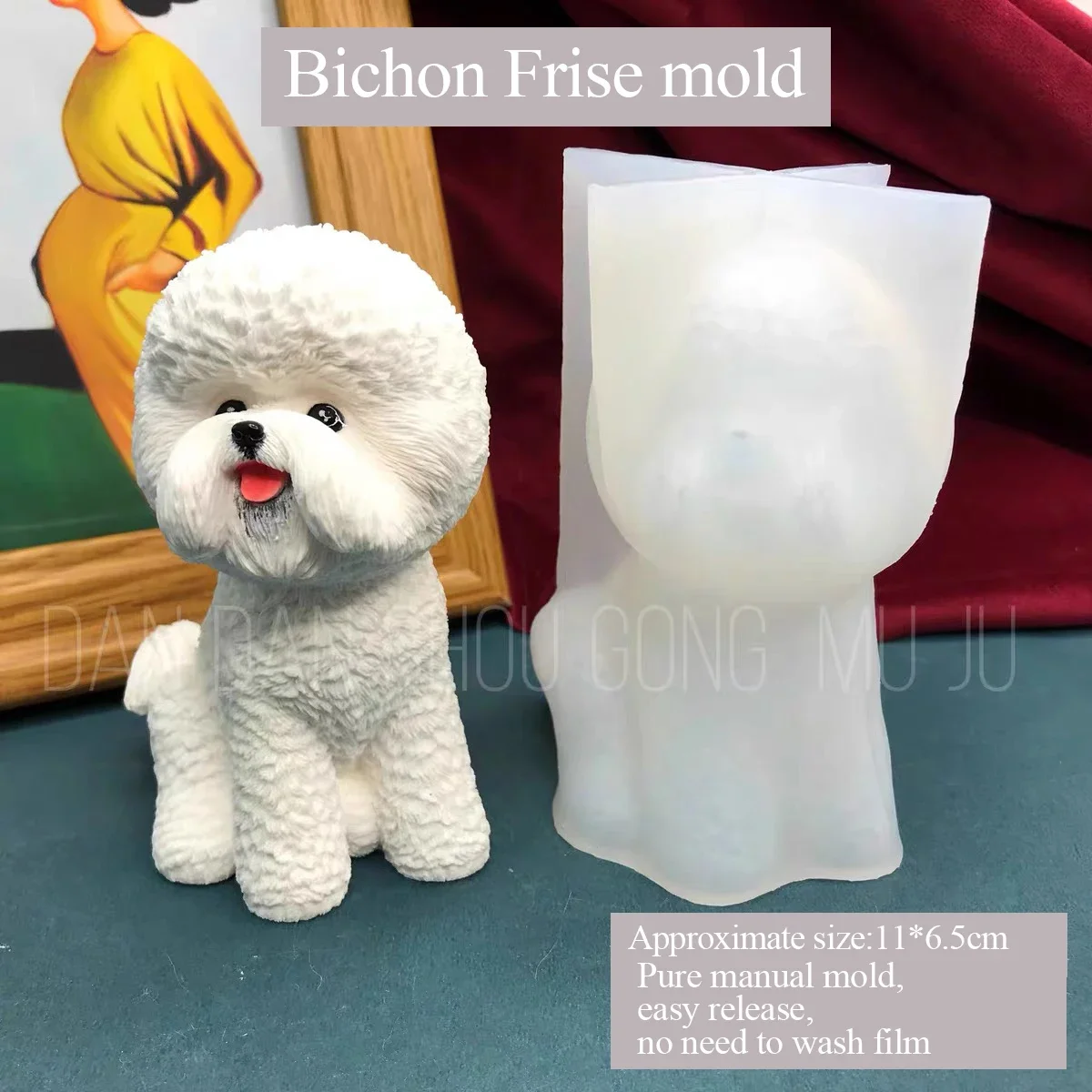 Silicone Mold for aromatherapy plaster, three-dimensional mold, cute than Bear, dog, DIY