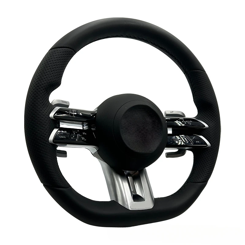 For Mercedes Benz A Class B Class C Class E Class S Class CLA CLK CLS 21 Style AMG Carbon Fiber Steering Wheel With Horn Shell