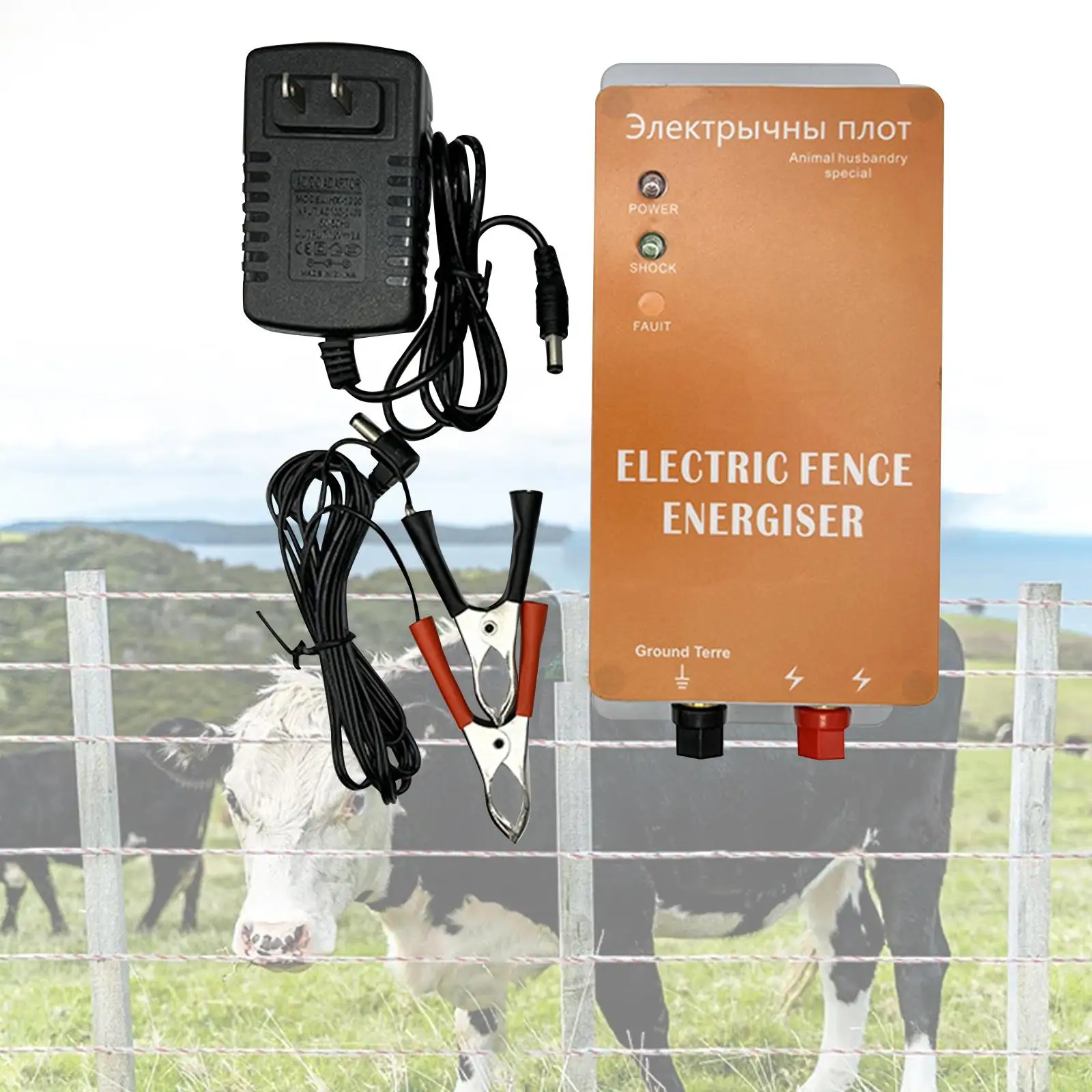 

Electric Fence Energizer Control Display Pulse Electric for Lawn Garden Home