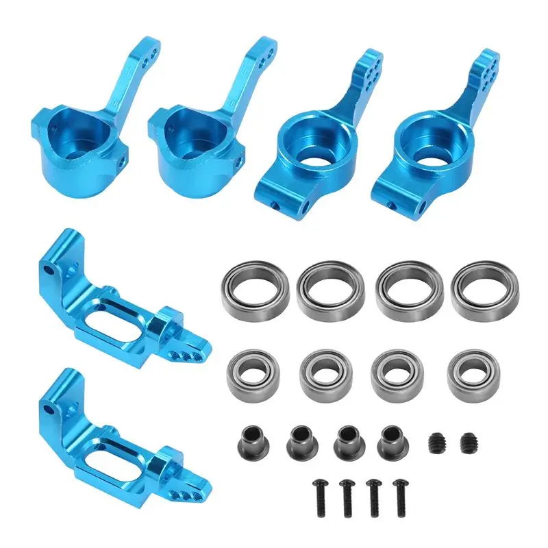 FBIL-For 1/10 94123 94111 HSP Upgrade Parts 102010 102011 102012 02013 02014 02015 Ball Bearing Aluminum Alloy Steering Hub Moun