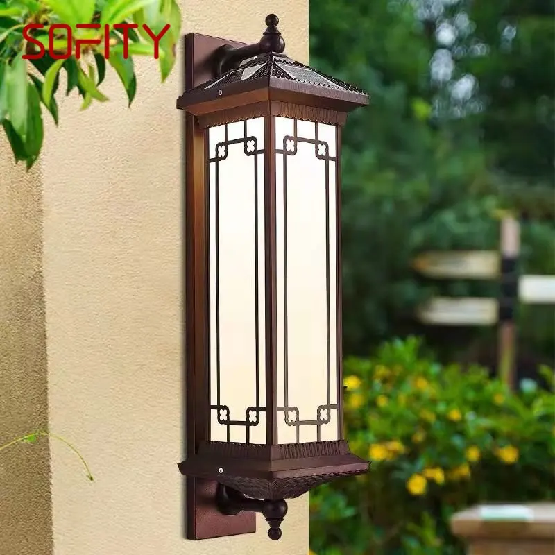 

SOFITY Solar Wall Lamp Creativity Retro Outdoor Sconce Light LED Waterproof IP65 for Home Villa Corridor Courtyard