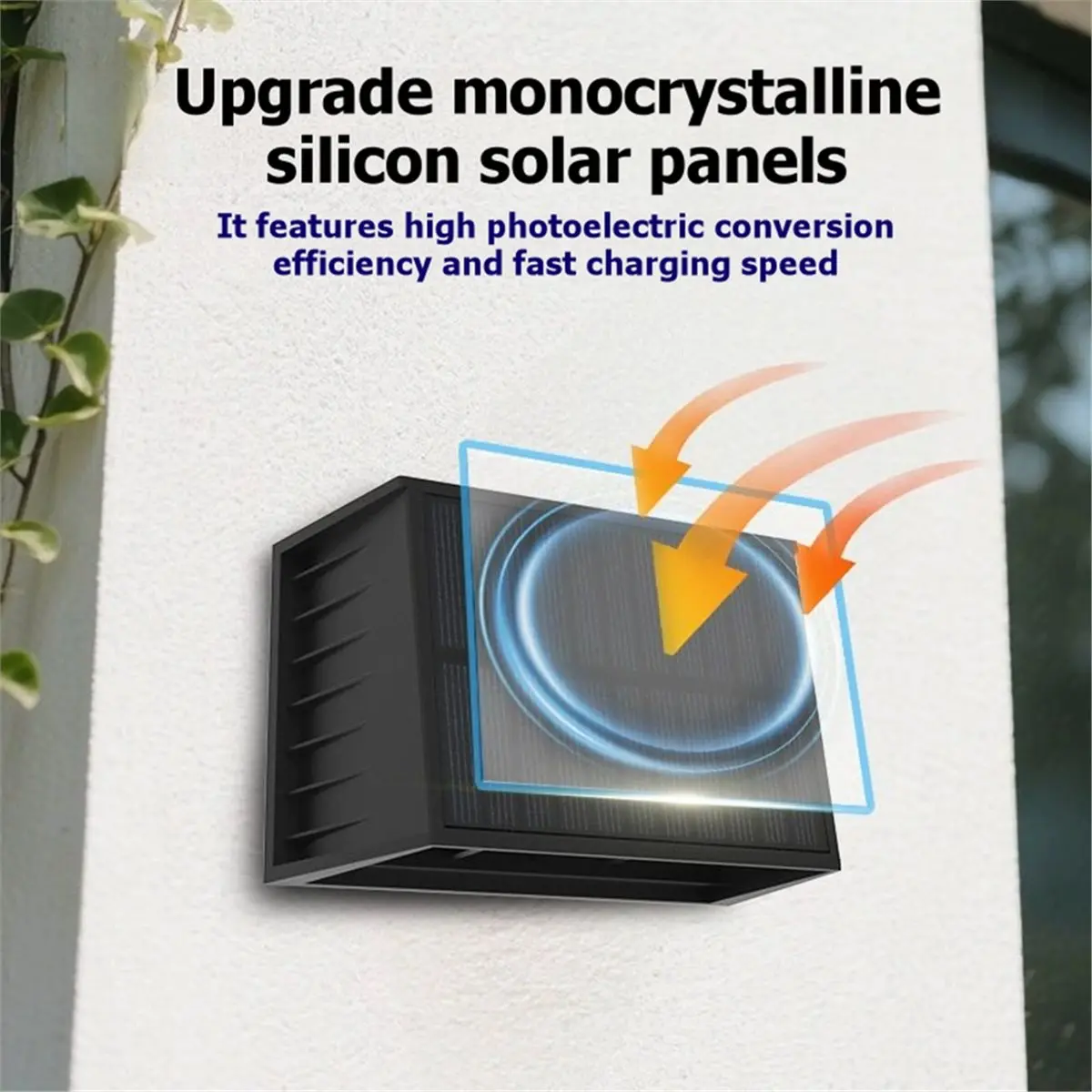 Big Discount Outdoor Solar Lamp Upper and Lower Beam Angles Warm for Garden Fence Wall