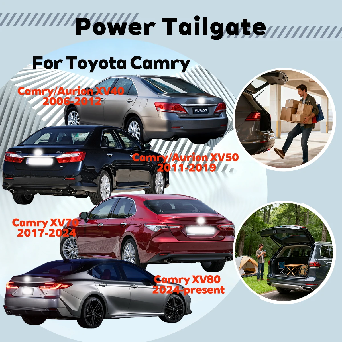 For Toyota Camry/Aurion XV40 XV50 XV70 XV80 Automatic Lifting Electric Tailgate Lock Module Closing System Power liftgate  Smart