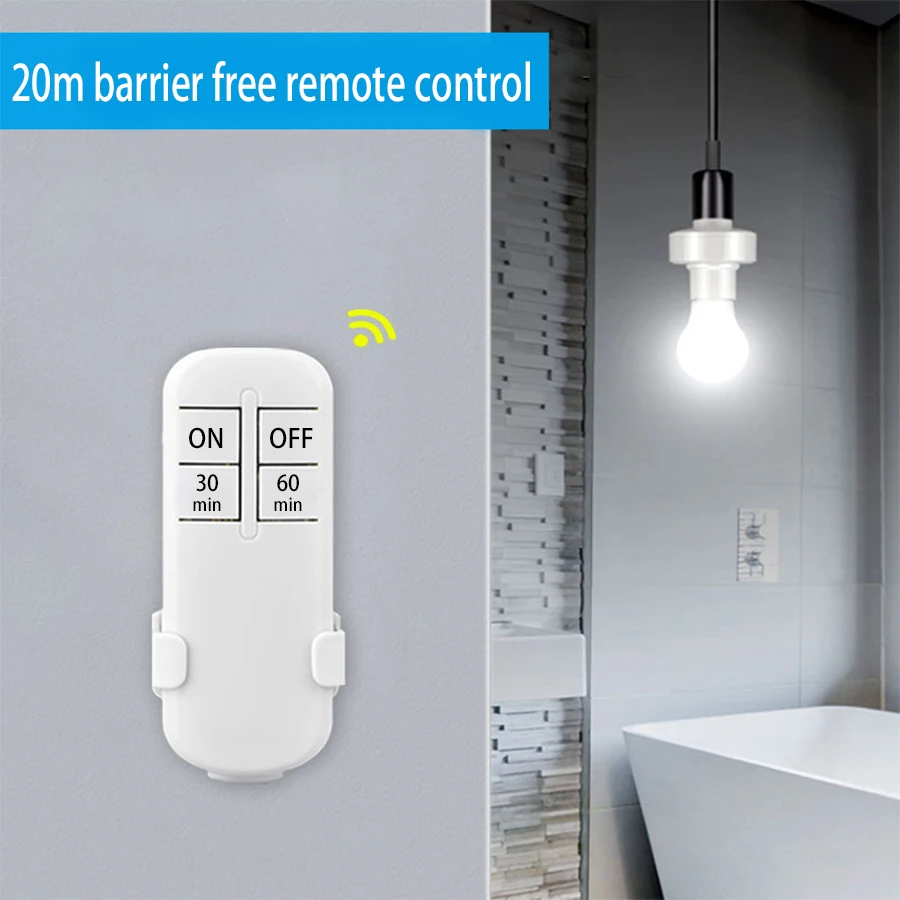 Wireless Remote Control E27 Light Socket For Downlight Pendant Ceiling Pendant Lamp Ceiling Chandelier With Smart Timer Switch