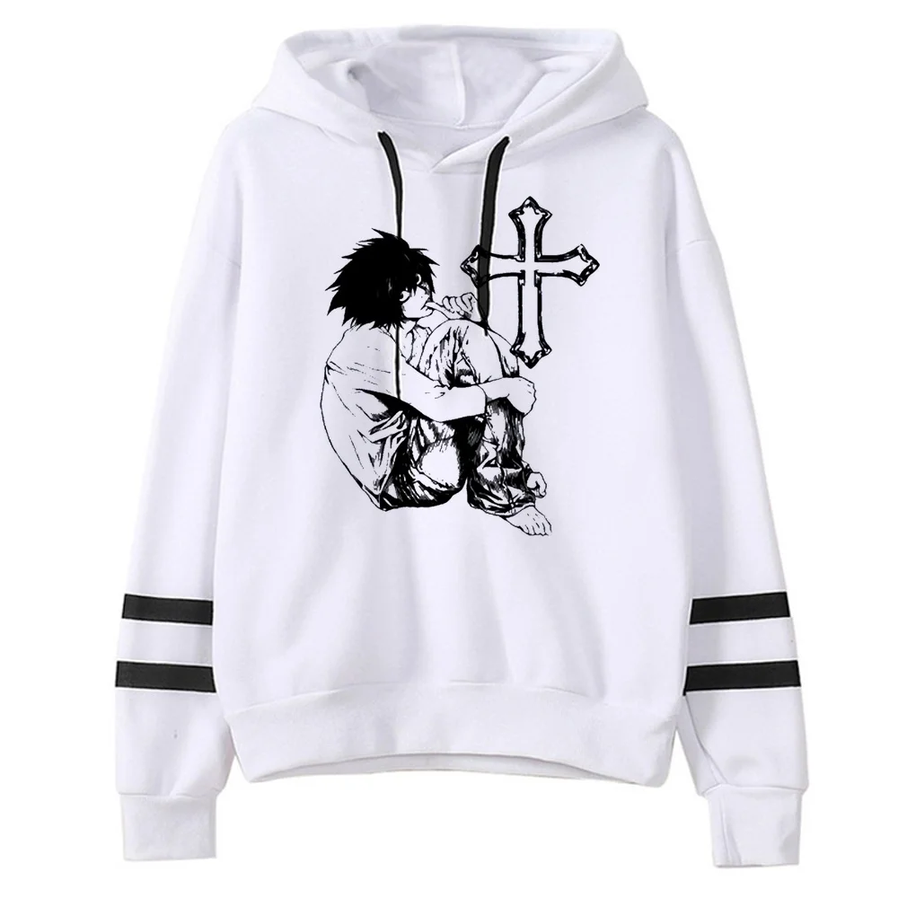 Death Note sweatshirt women fashion tops y2k 2000s hip hop long sleeve Casual Pockets