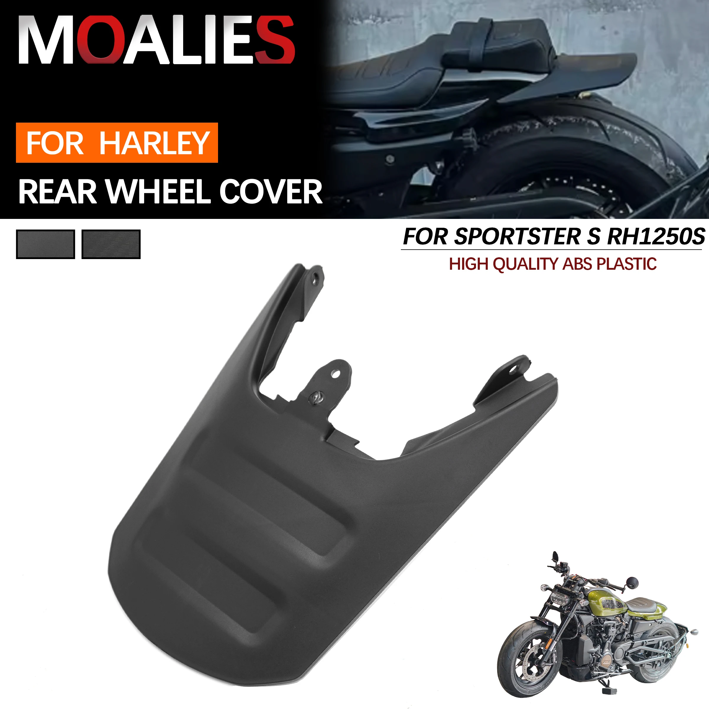 

For Harley Sportster S RH1250S Sport RH 1250 2021 2022 Motorcycle Rear Fender Extension Mudguard Protector Splash Guard Extended
