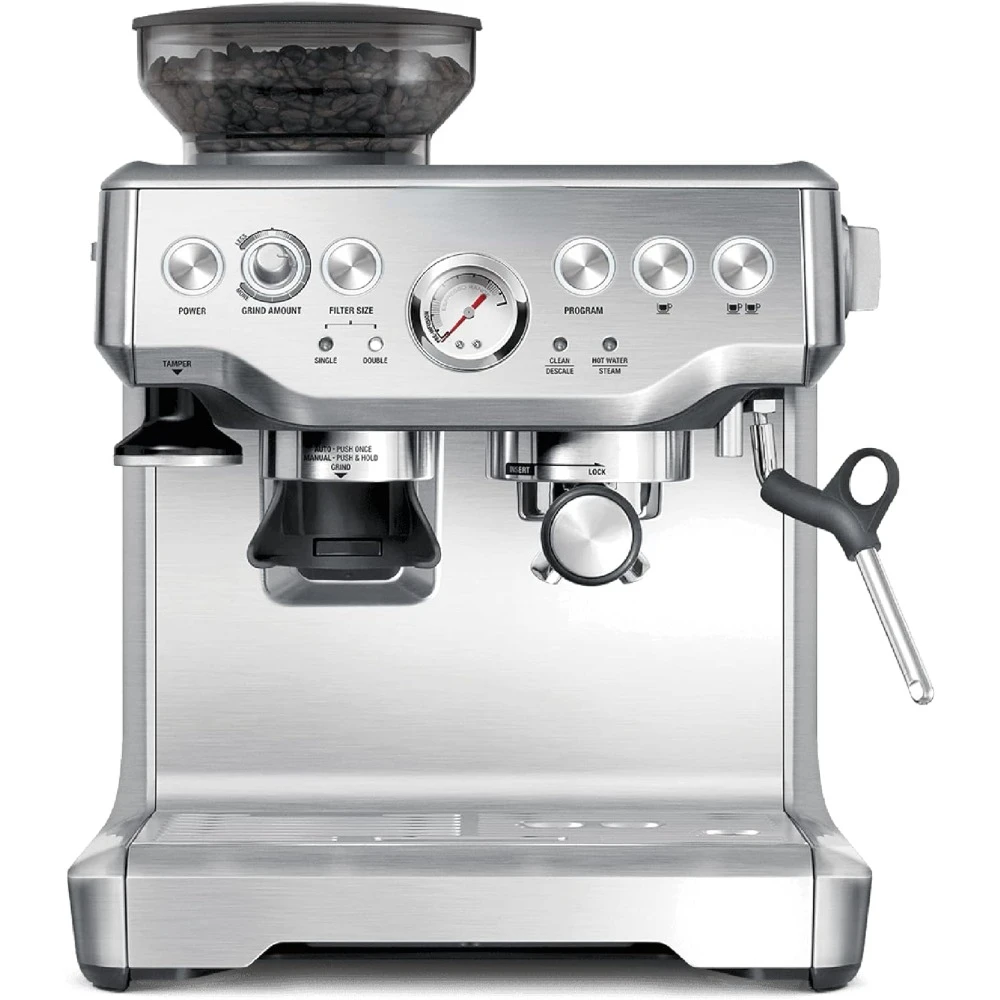 

Espresso Machine, Brushed Stainless Steel, BES870XL, Large