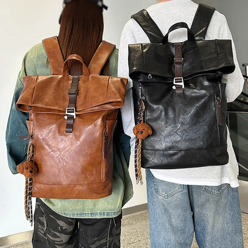 Rolled Top Business Backpack Laptop Anti-theft Travel School Bag Outdoor Hiking Swimming Bags Shopping Luggage Duffel Rucksack