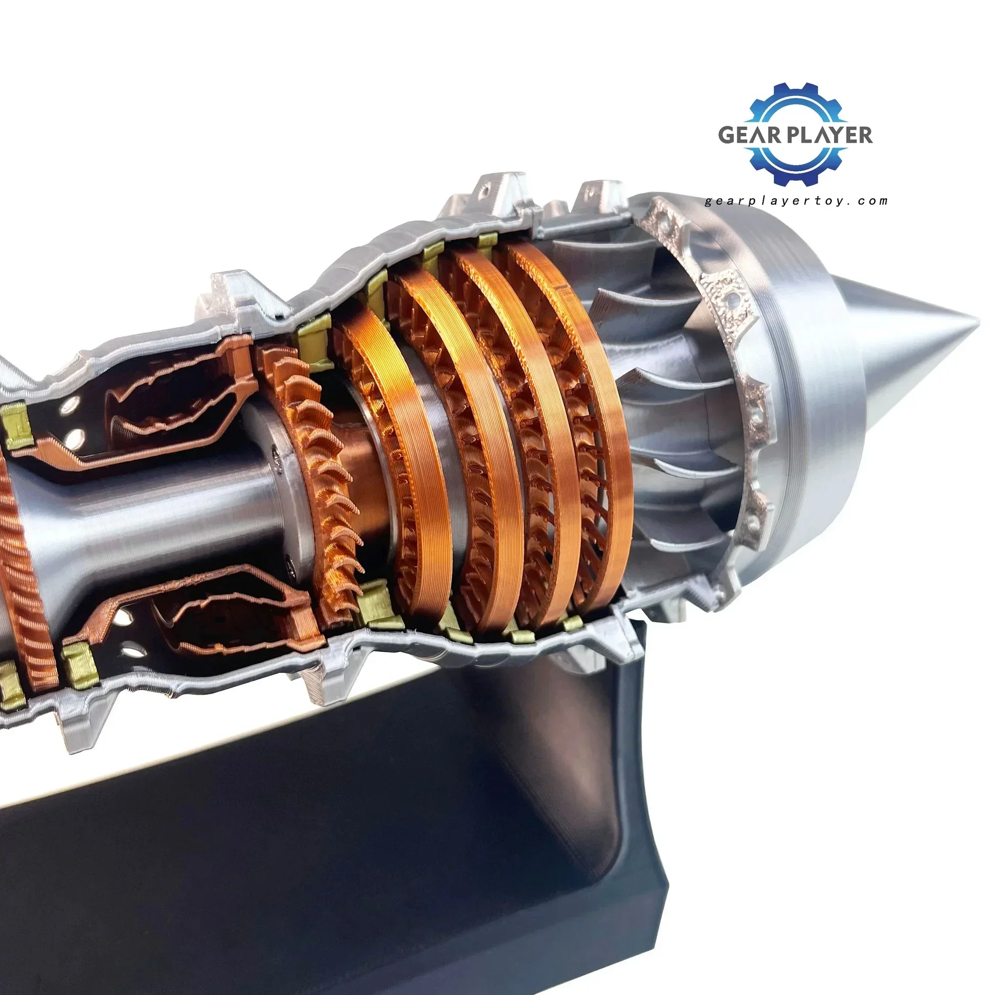 TR-900 Aero Turbofan เครื่องยนต์ชุดมอเตอร์ไร้แปรงฟังก์ชั่นพัดลมบัฟเฟอร์ไฟฟ้า 3D กระบวนการการพิมพ์ Boutique Collection ของเล่น