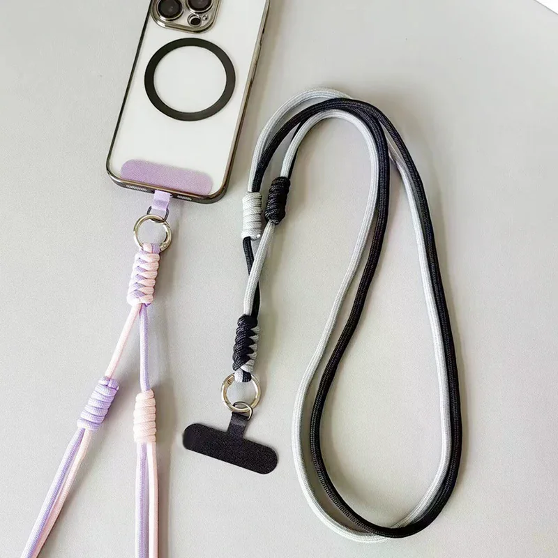 

Регулируемый ремешок для мобильного телефона, длинный анти-потерянный веревочный ремешок, универсальный подвесной шнур через плечо для мобильного телефона