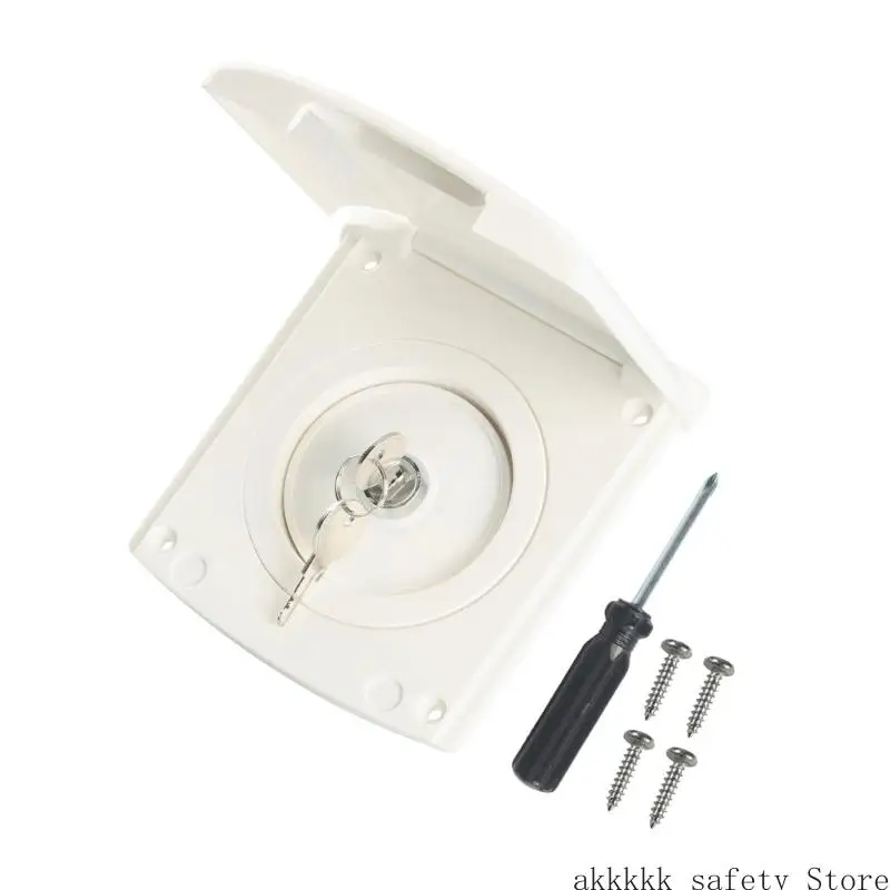 

XXFF Campers Water Inlet Cover With Double Sealing Salt Sprayed Tested For Longevity