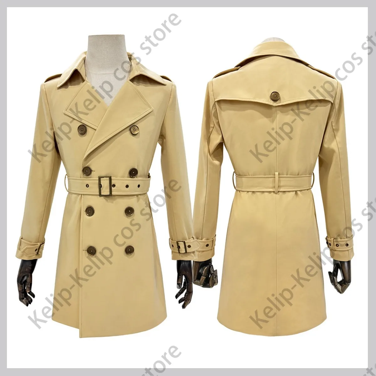 Anime Gioco Persona 5 Akechi Goro Costume Cosplay P5 CROW Inverno Caffè Colore Cappotto Trench Parrucca Uniforme Uomo Adulto Vestito Di Natale