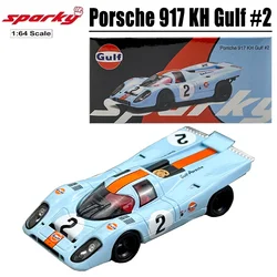 Sparky & Tiny 1/64 Porsche 917 KH Gulf #2 Alloy Toy Motor Vehicle Diecast Metal Model Gifts