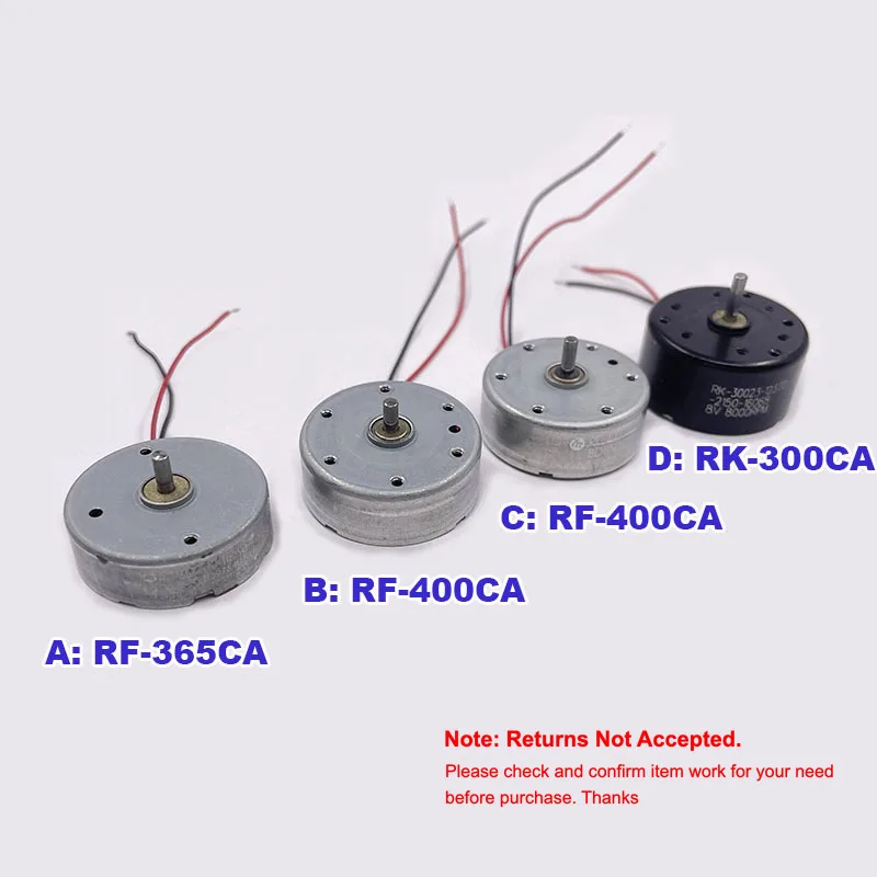 1PC DC 1.5V-6V RF-356CA-10250 Motor/ DC 1.5V-6V RF-400CA-12265 Motor/ DC 8V RK-30023-12370 Motor for Car AV CD DVD Player
