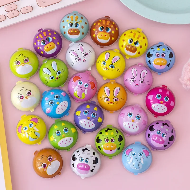 15/30Pcs Cartoon Mini Animal Round Pull Back Car Toy for Kids Birthday Baby Shower Party Favors Pinata Fillers School Rewards