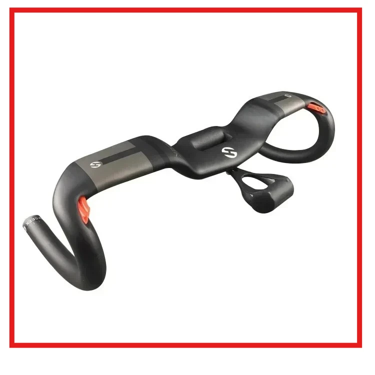 

TOSEEK new full carbon fiber road bike handlebar bent bar bicycle handlebar with cable holder31.8*400/420/440mm bike parts