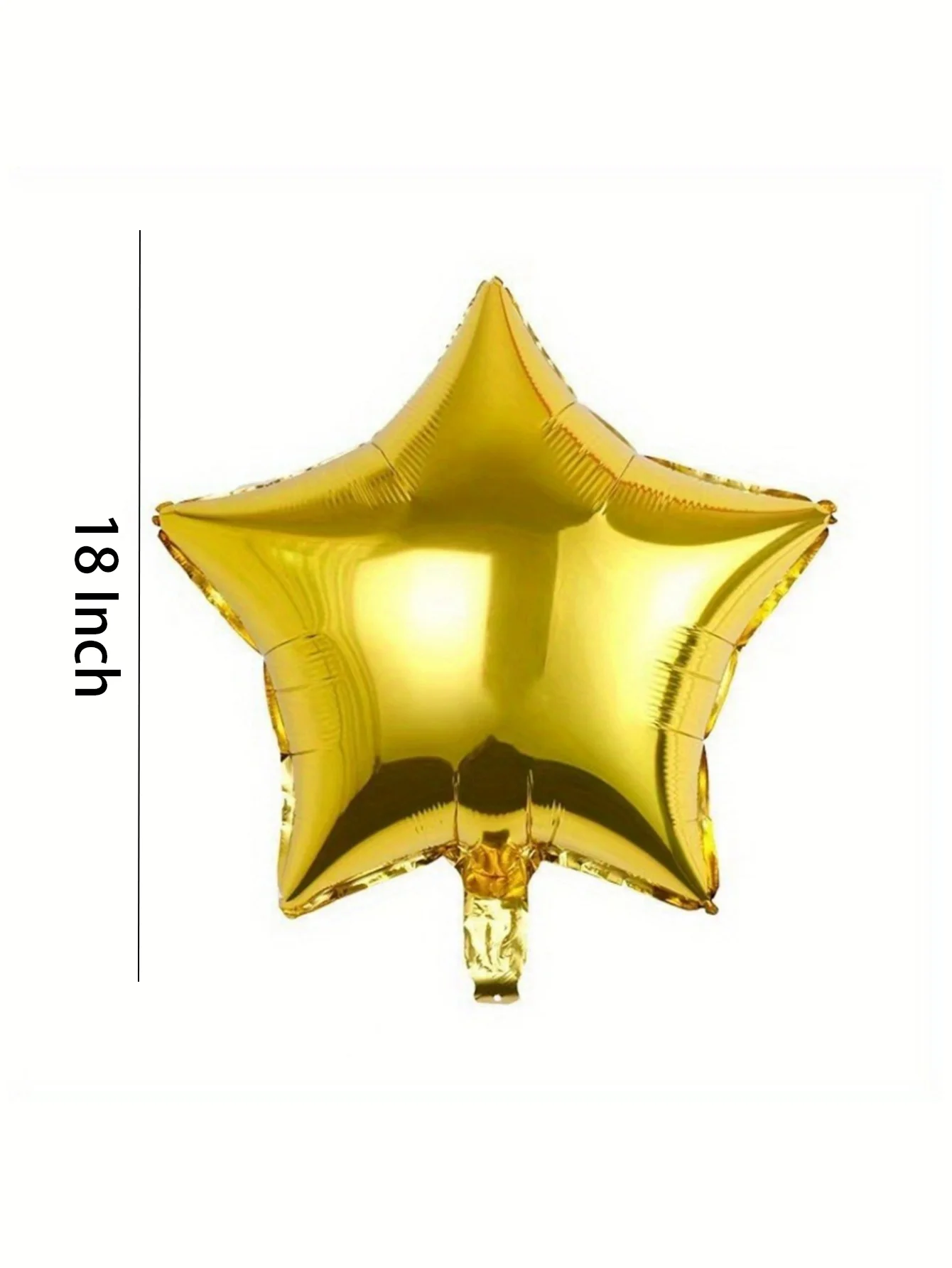 10 Stück 18 Zoll Stern-Folienballons Metallische Aluminium-Mylar-Ballons für Hochzeits- und Partydekoration Glänzende Pentagramm-Ballons – Detail 1
