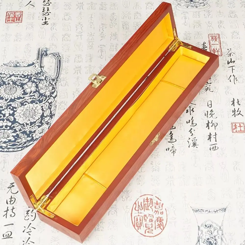 Retro Wooden Jewelry Box Storage Box Vintage Vintage Trinket Case Elongated Design Ethnic Jewelry Packaging Box Living Room