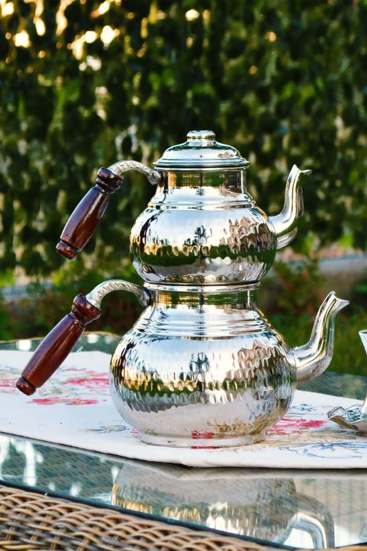 Forged Copper Teapot Copper teapot 2 sizes traditional Chinese Turkish Japanese wooden handle