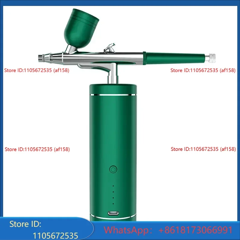 KKS Facial Lift Tattoo Nano Fog Mist Facial Sprayer Oxygen Injector Mini Air Compressor Kit Air-Brush Paint Spray Gun