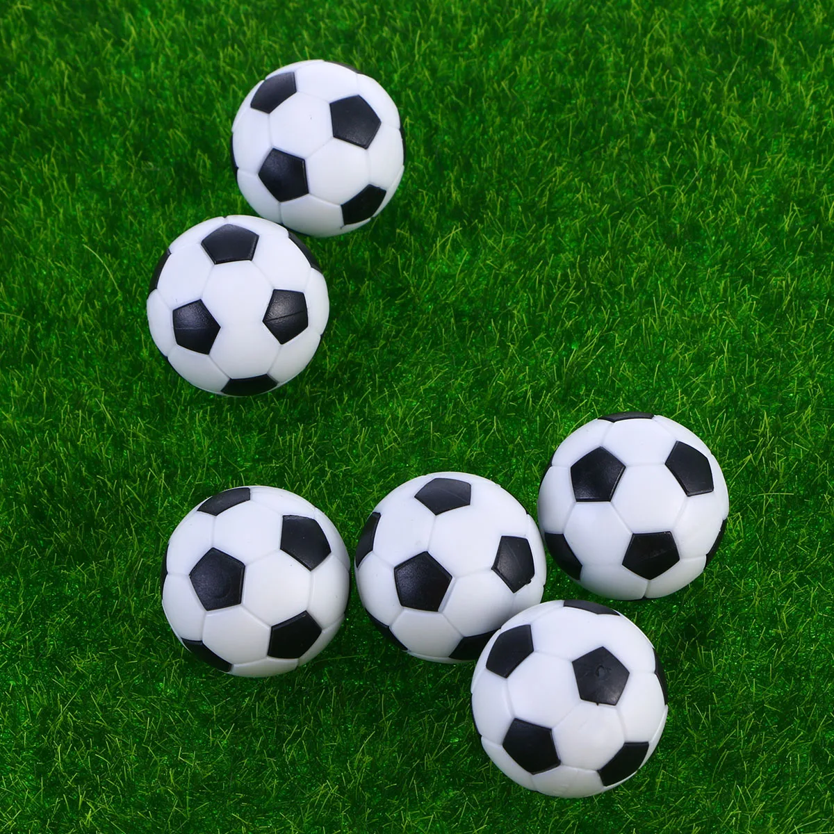 

10pcs Mini Plastic Footballs 32mm Diameter Table Football Accessories Replacement Balls for Foosball Game Fun Toy