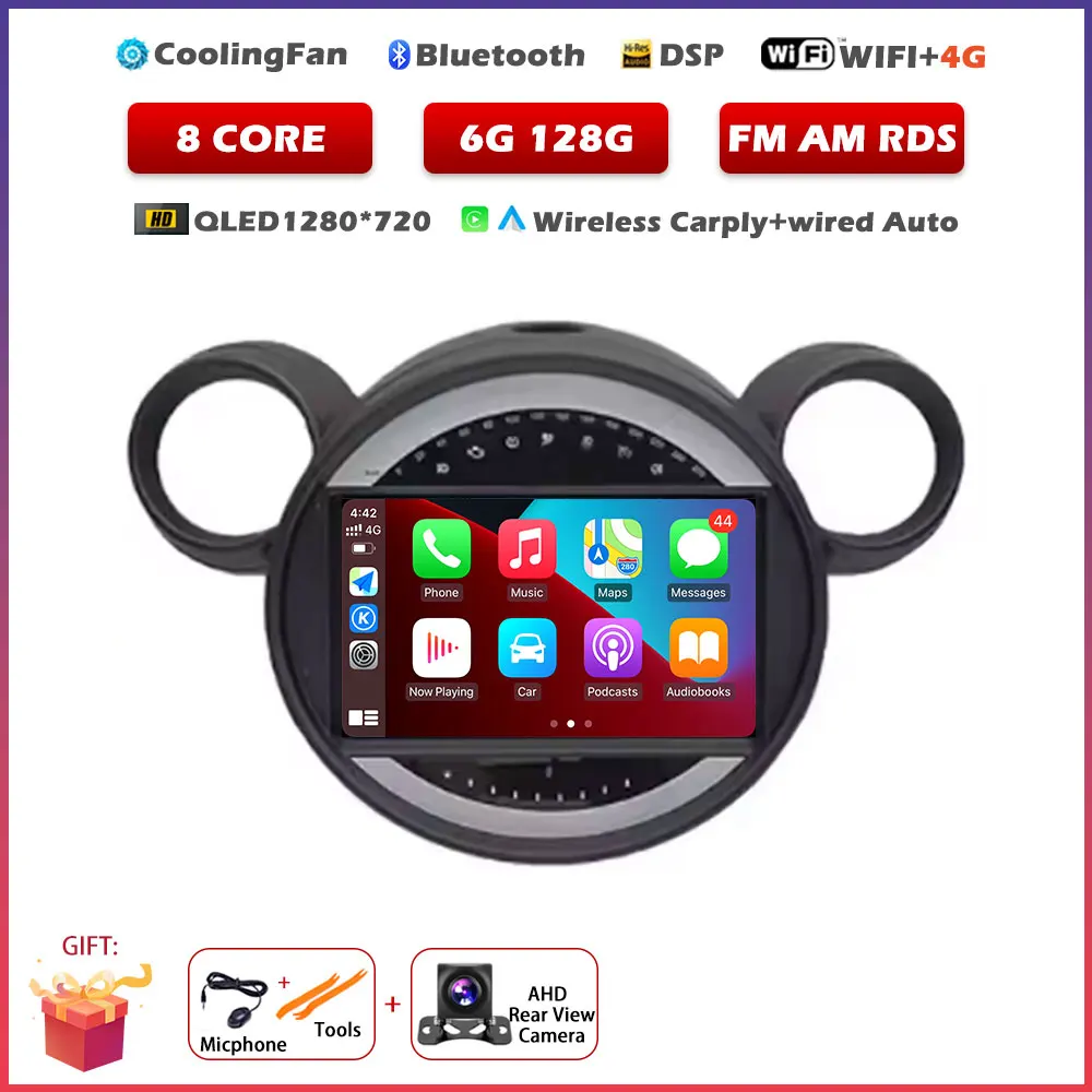 Voor BMW Mini Cooper Countryman R56 R60 2011-2013 Android 16 Auto Carplay Auto GPS Navigatie Stereo Multimedia Speler Scherm gereedschap