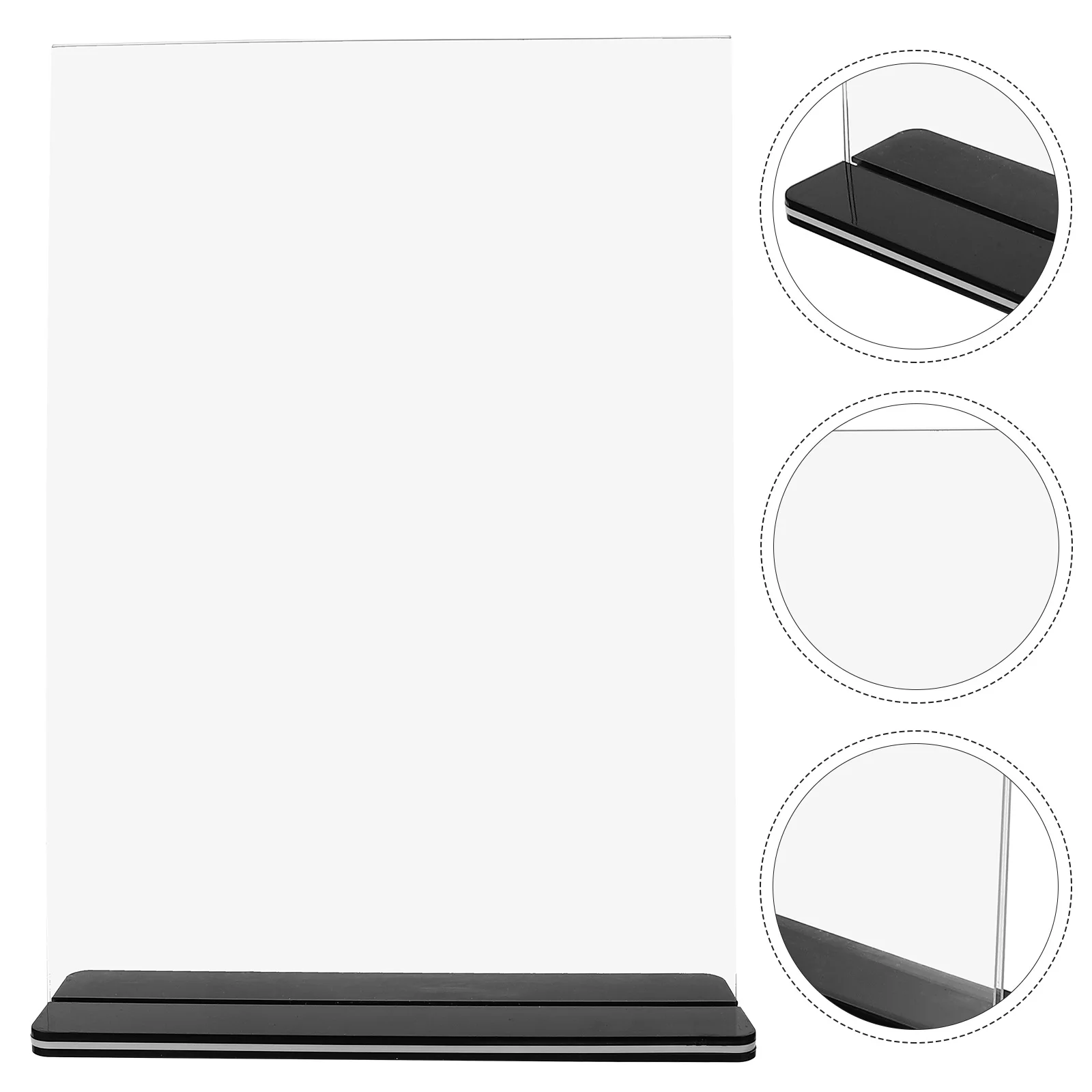 Anzeigetafel Embleme Regal Menü Zeichen halter Acryl Stand Poster steht für Rack Restaurant Label mit Sockel