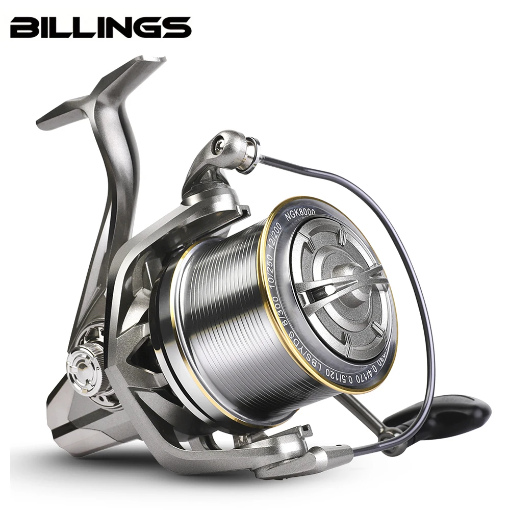 BILLINGS NGK Series Spinning Reel,Stainless Steel Bearing,44LB Max Drag Powerful Reel,4.8:1 Gear Ratio,For Saltwater Freshwater