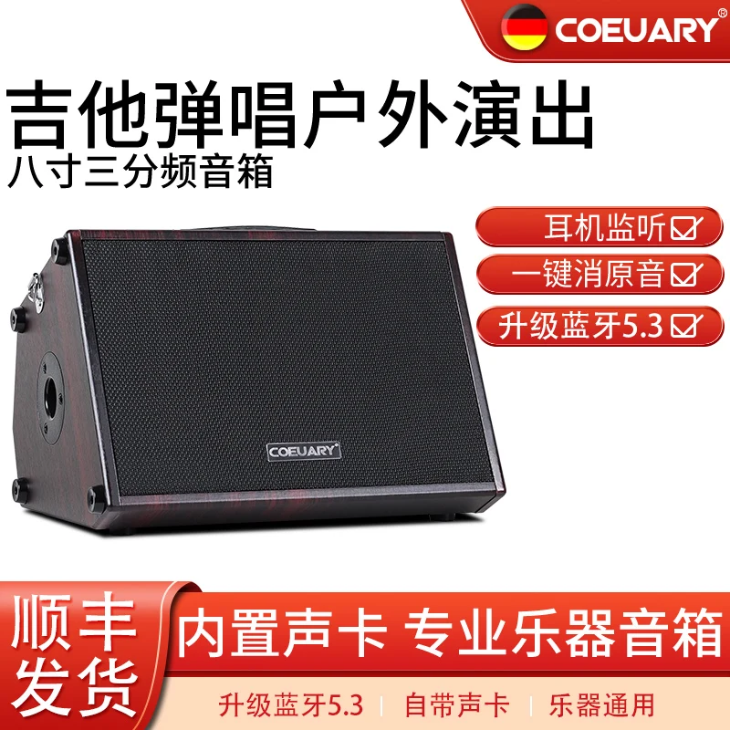 coeuary T750 Professional Guitar Speaker Drum Machine Accompaniment Outdoor Live Street Sales Roadshow Musical Instrument Sou