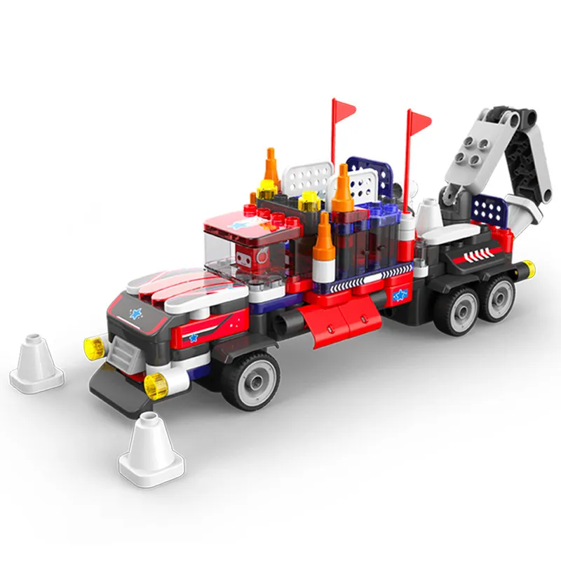 Blokees Big Building Blocks Dump Truck Set Building Toy Transformable Heavy Duty Truck Gift