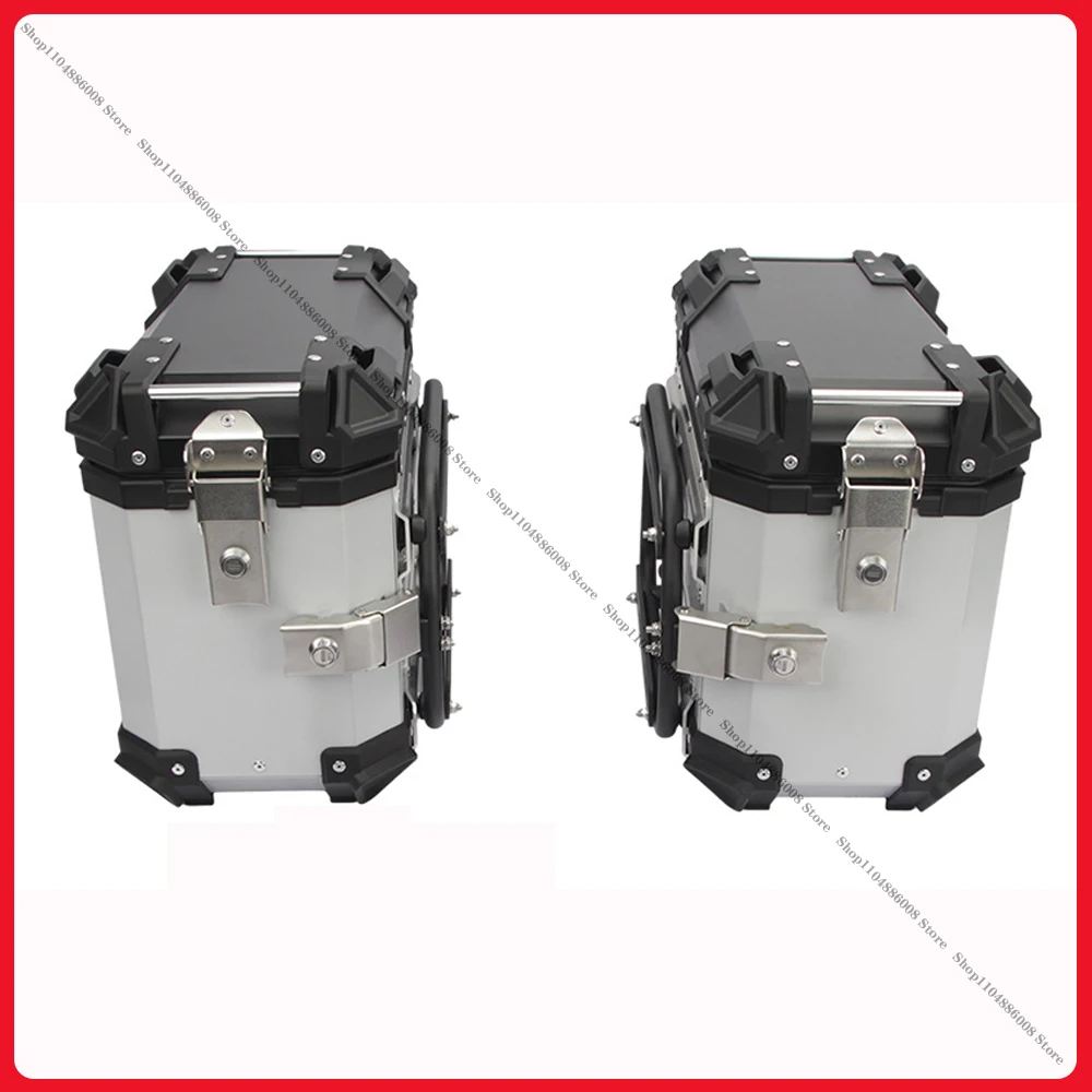 Picture 4: 4PCS Motorcycle Aluminum Alloy Side Box Groove Movable Quick Detachable Side Box Groove Storage Box Bracket Installation