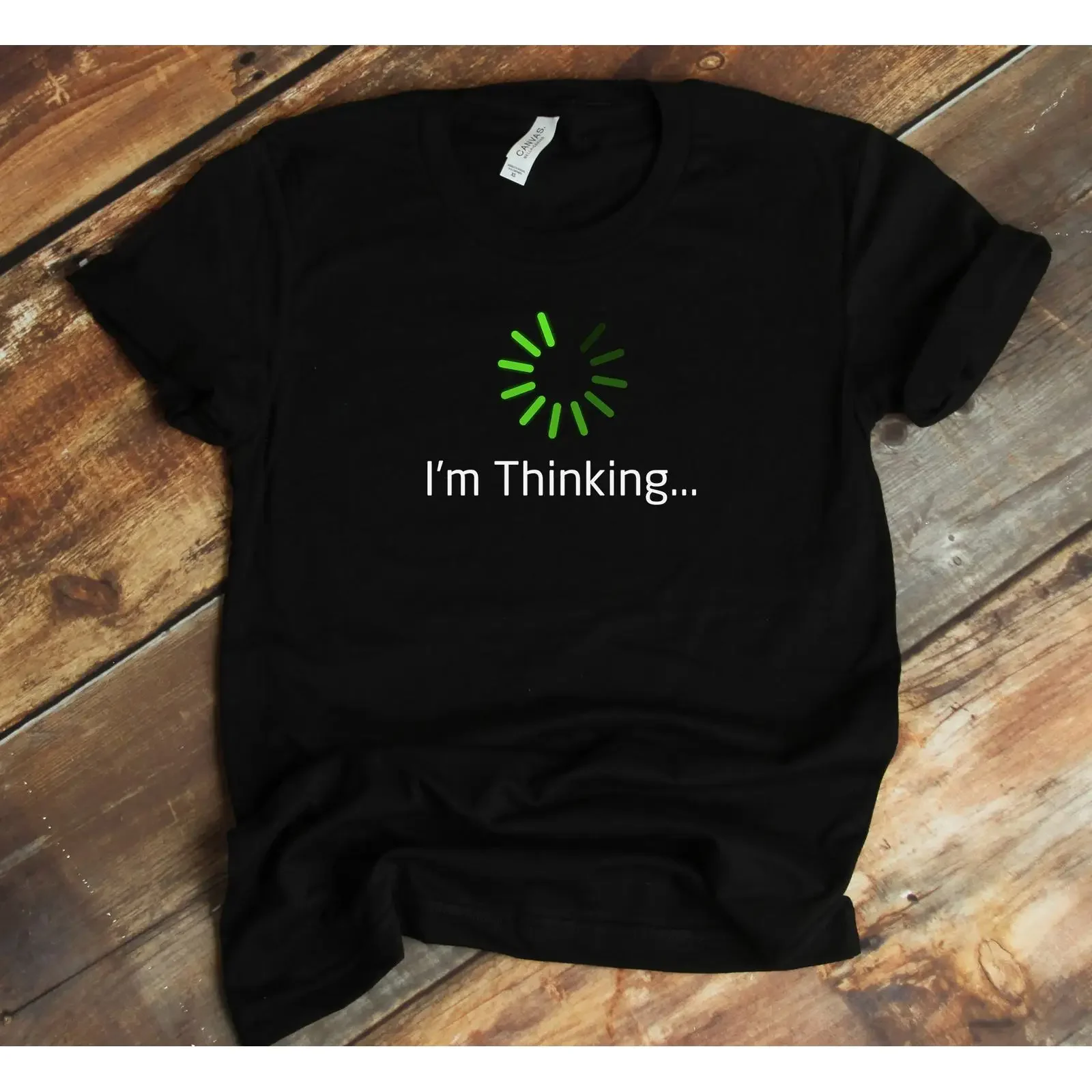 I amp 39 m Thinking T Shirt Loading Processing Funny Buffering Humor vintage Washed Soft Unisex fashion designer clothes