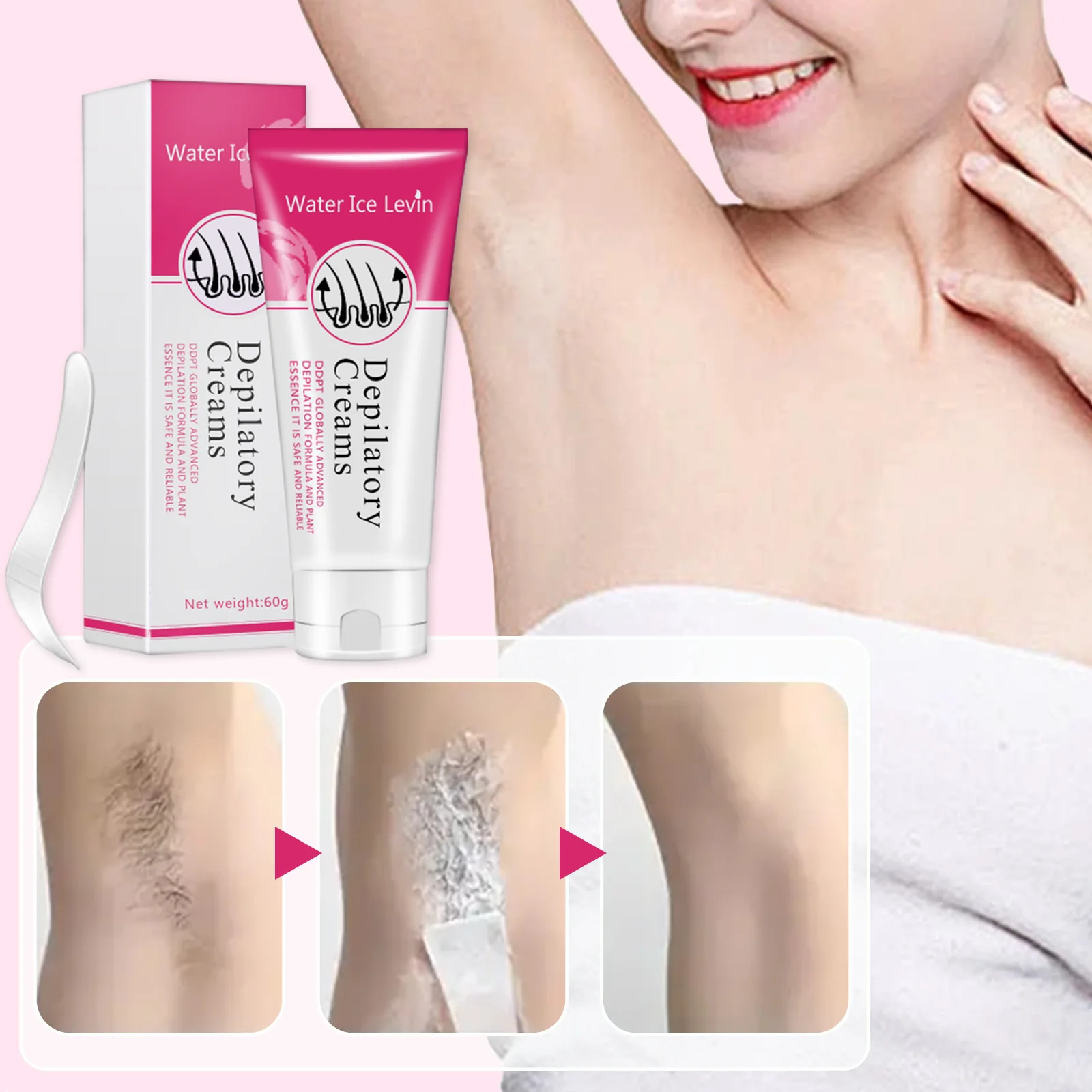 60g Hair Removal Cream Permanent Intimate Areas Health Painless Hair Remover Growth Inhibitor for Woman Men Body Care 2024 new