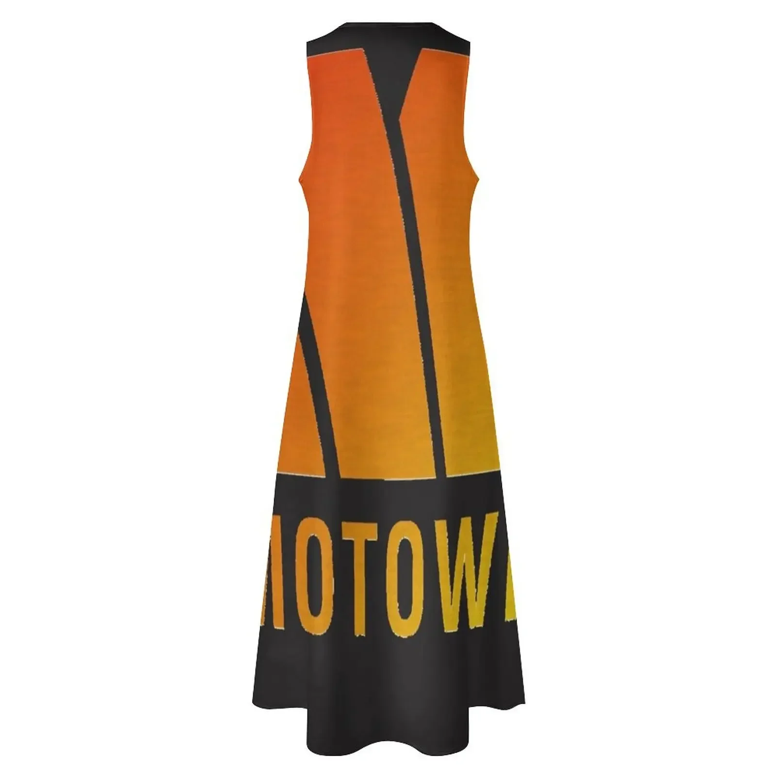 Motown Records - فساتين طويلة بشعار كلاسيكي تي شيرت لحفلات الزفاف فساتين نسائية على الموضة فساتين طويلة محجب