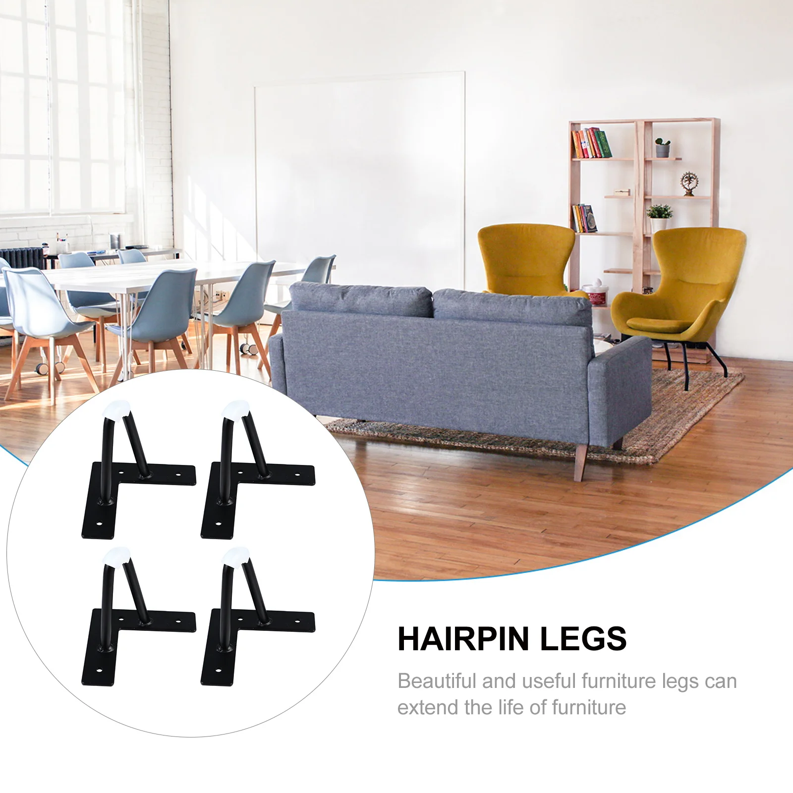 

Furniture Legs Cast Iron U Shape Classic Durable Solid Metal Legs Pre Drilled Holes Easy Install DIY Table Sofa Cabinet Support