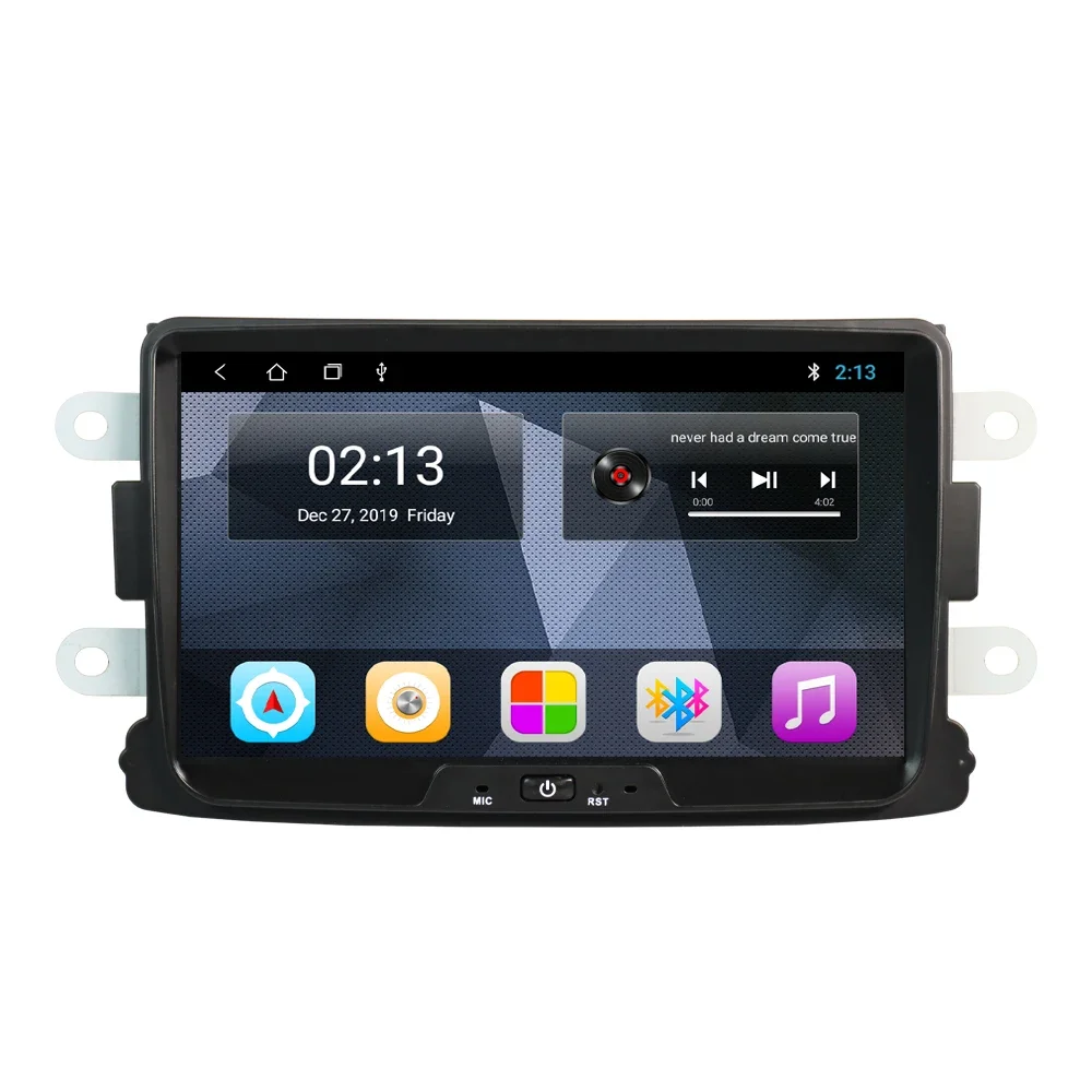 For Renault Dacia Sandero Duster Logan Dokker 8 Inch touch screen wifi gps navigation car cd dvd player android 10.0