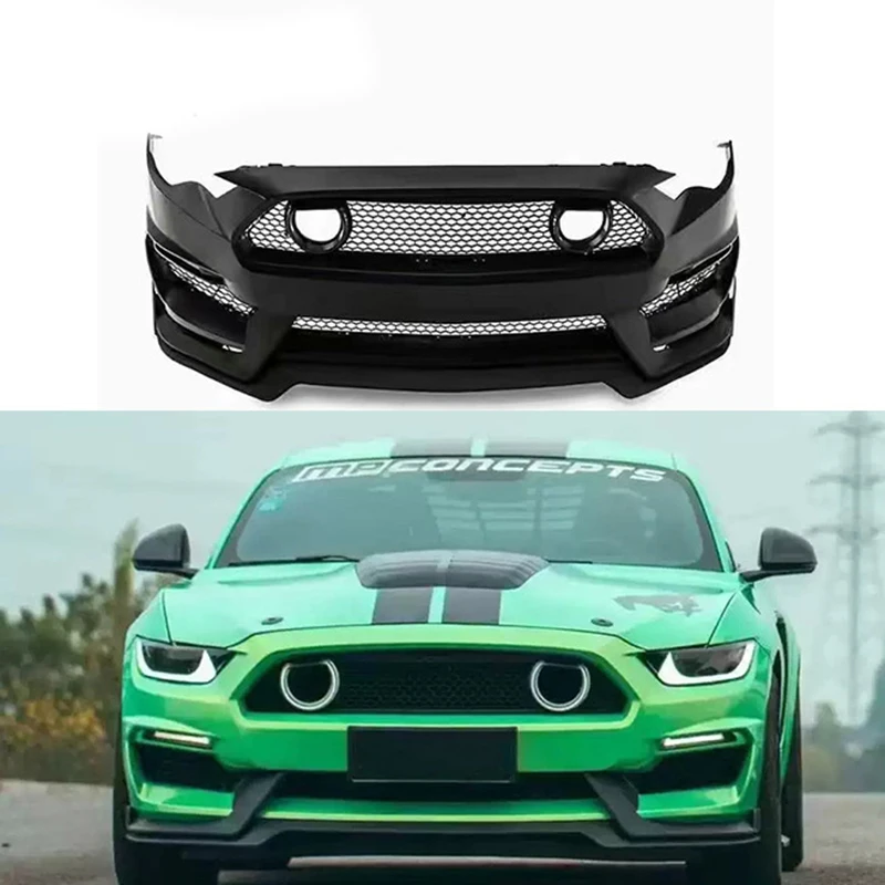 

Carbon Fiber For Ford Mustang 15-17 18-20 upgraded front bumper body kit,Perfect installation