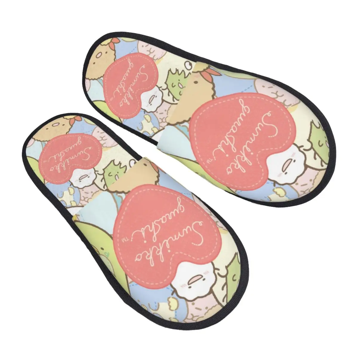 

Custom Cartoon Sumikko Gurashi Game Memory Foam Slippers Women Comfy Warm Japanese Anime House Slippers