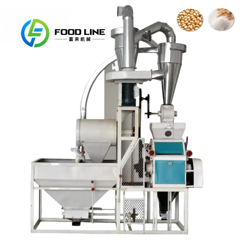 Horizontal Flour Milling Machine Integrated Air Dust Removal Cleans Floating Fine Powder Inside Horizontal Grain Processing