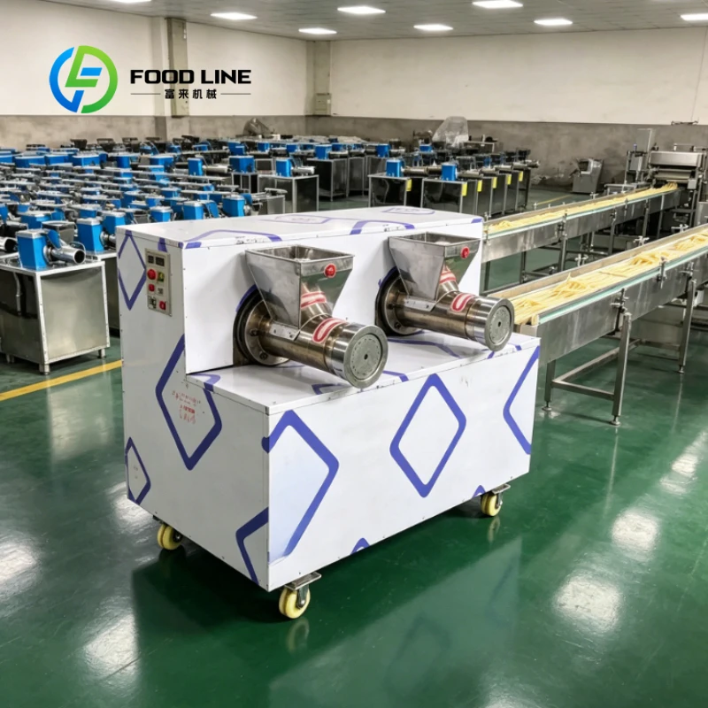 Customized Stainless Steel Double Screw Automatic Pasta Making Extruder Machine for Spaghetti, Macaroni and Dry Noodle