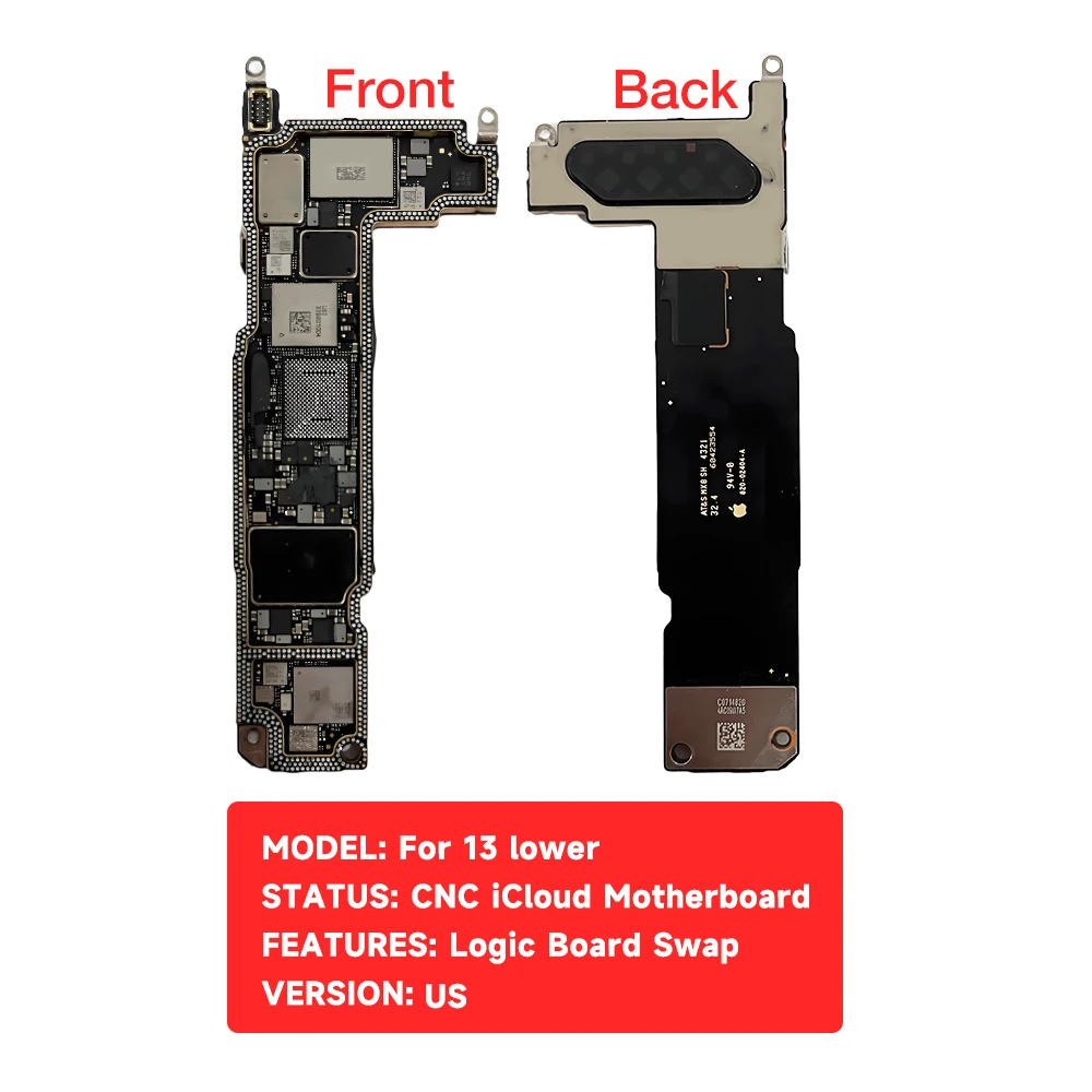 لوحة أم باستخدام الحاسب الآلي آيفون 13 13 برو ماكس اللوحة الأم باستخدام الحاسب الآلي iCloud اللوحة الرئيسية مبادلة إزالة النطاق الأساسي لوحة منطق وحدة المعالجة المركزية بدون Nand
