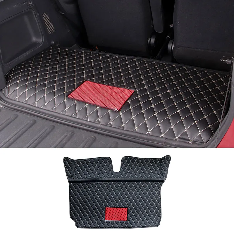 Car Leather Trunk Pad Fully Enclosed Tail Box Protection Pad For Smart 451 450 Fortwo Car Accessories Interior Styling