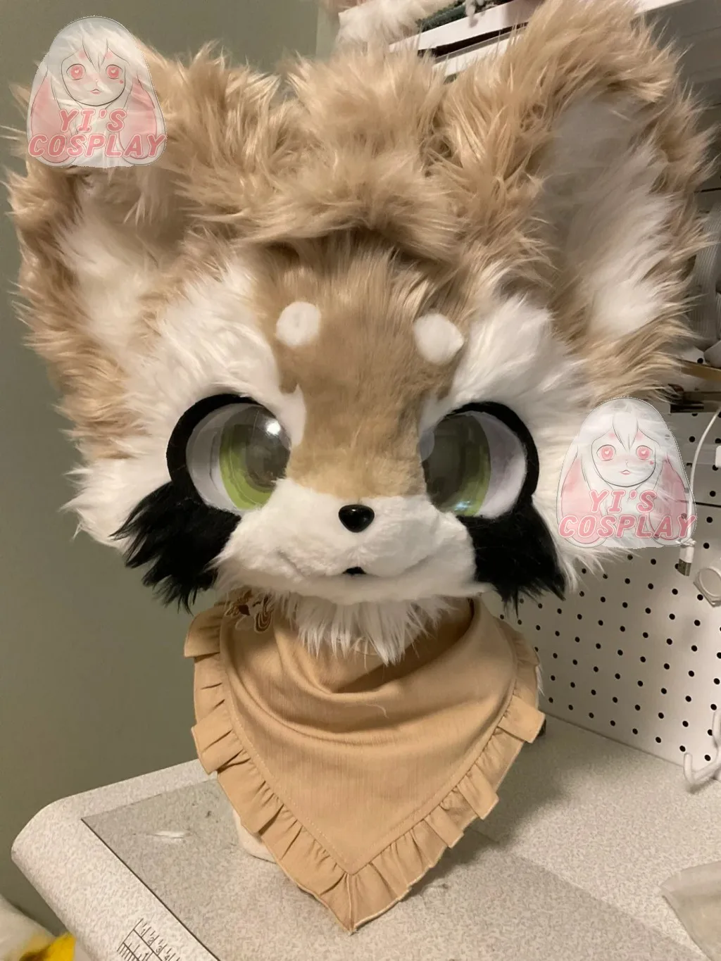 Yis cosplay Custom Furry head Kigurumi Head Cosplay Kemono Fursuit Handmade Headsets Beast Customized Fursuit Kemono Head