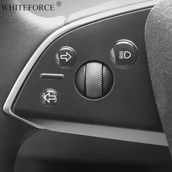 For Tesla Model Y Juniper 2025 Open Door Button Stickers Model 3 Highland/X/S Steering Wheel Sticker Screen Protector Accessory