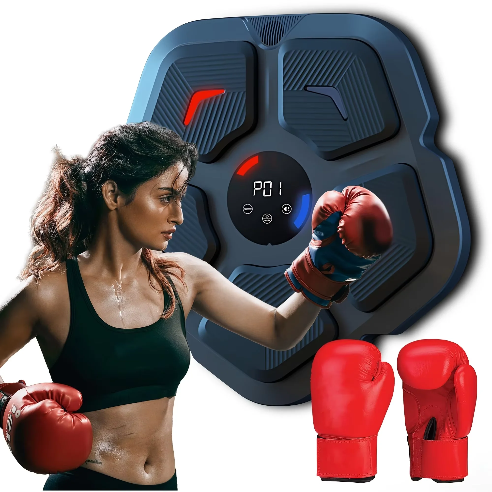 2026 Fitness Equipment Gym Target Boxing Machine Music Smart Training Boxing Focus Targetpromote Sales