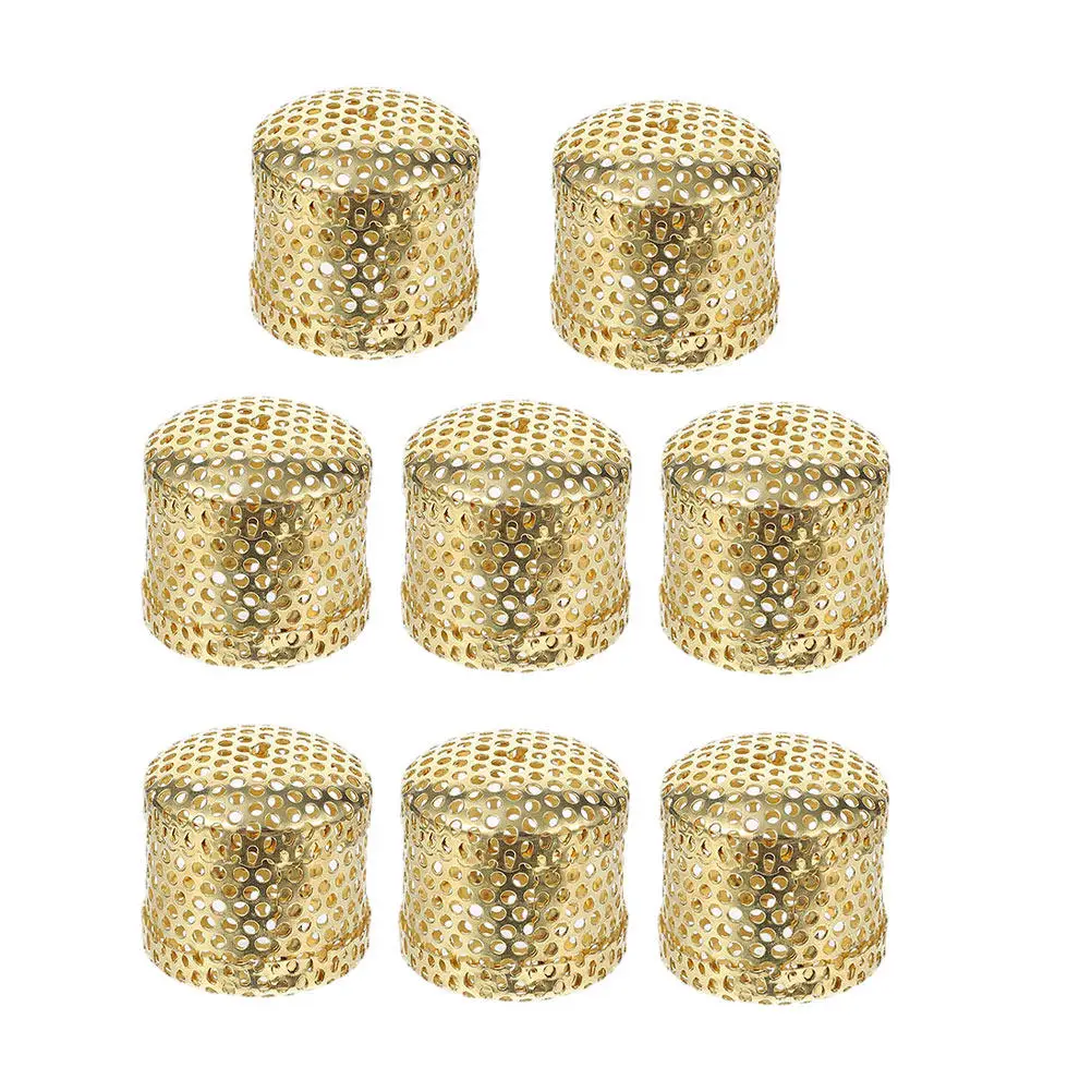 8Pcs Copper Moxibustion Box Anti-Scald Smokeless Moxa Heat Tank for Arthritis Neck Shoulder Pain Relief Home Therapy Body Care
