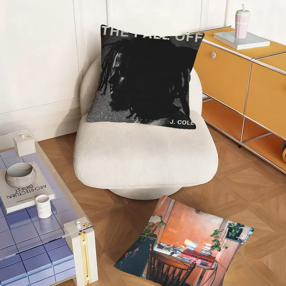 Rapper J-J Cole The Fall-Off Pillow Case Bedroom Sofa Living Room Backrest Decoration Square Cushion Nap Time