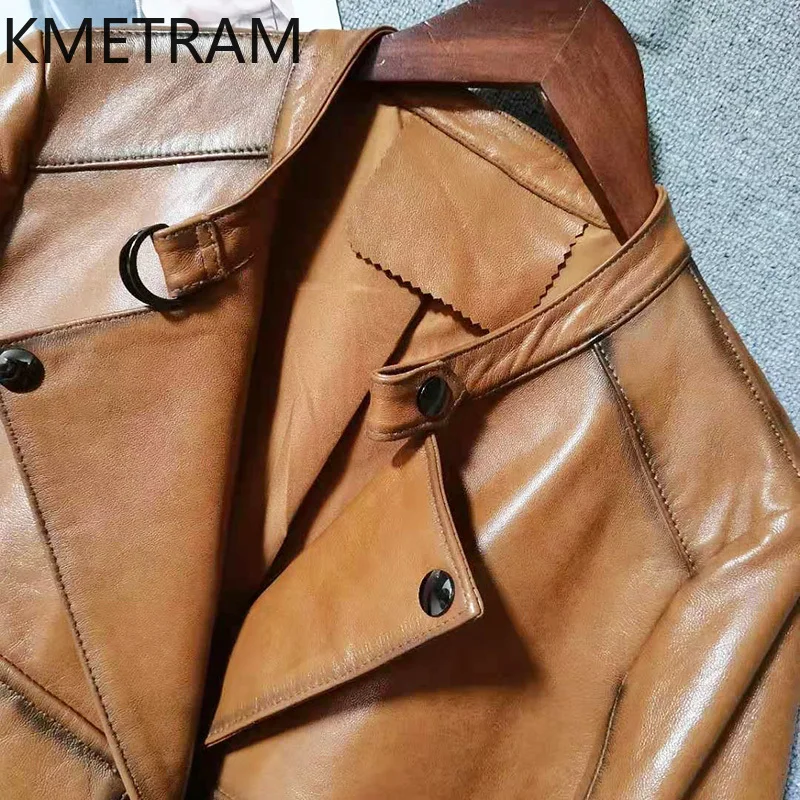 100 % obere Schicht aus Schaffelljacke für Damen, Vintage, kurze Jacken aus echtem Leder, Damen, neu in Oberbekleidung, Herbstkleidung, 2025 Diegoка
